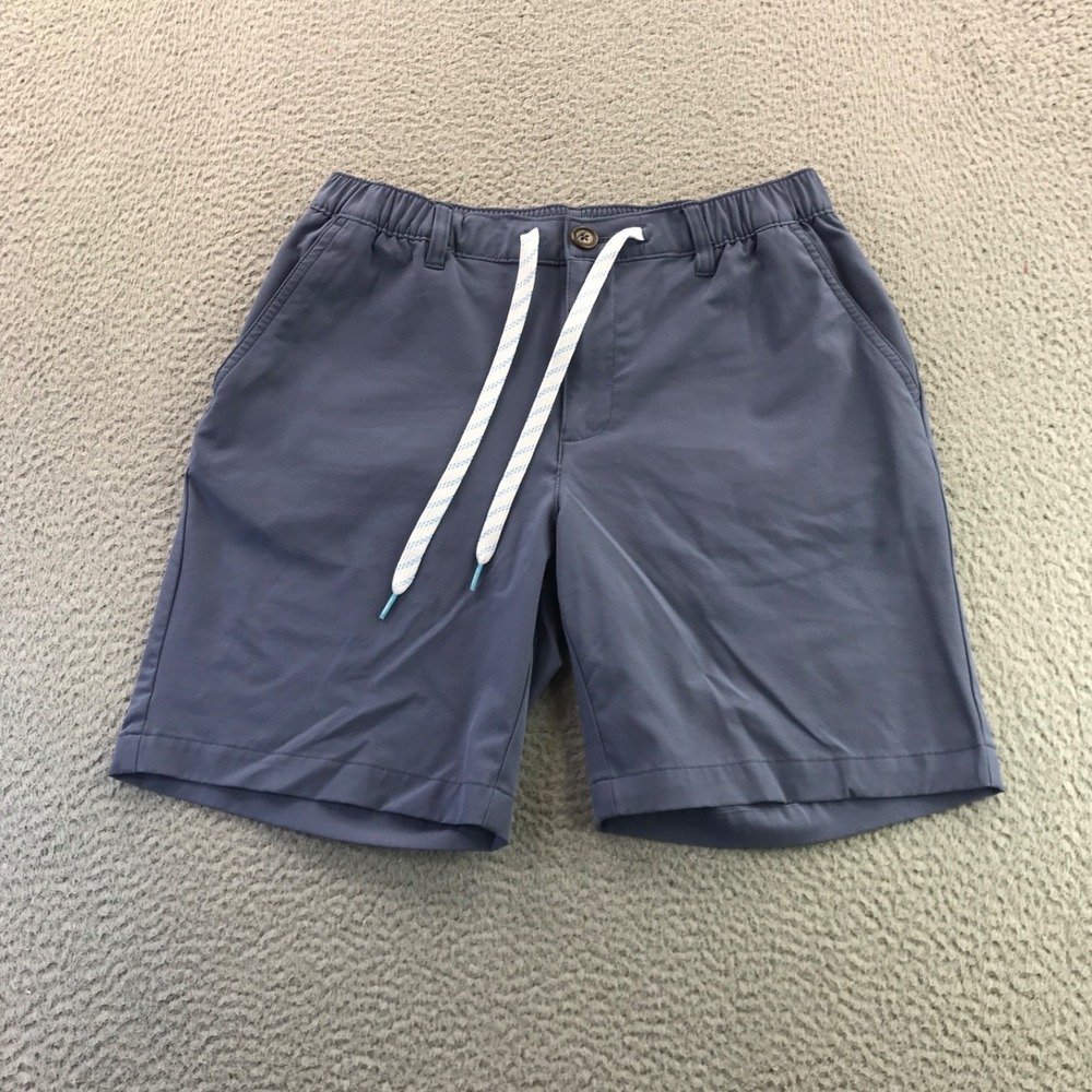 Chubbies Shorts Mens Medium Blue Everywhere 8" Inseam Drawstring Performance